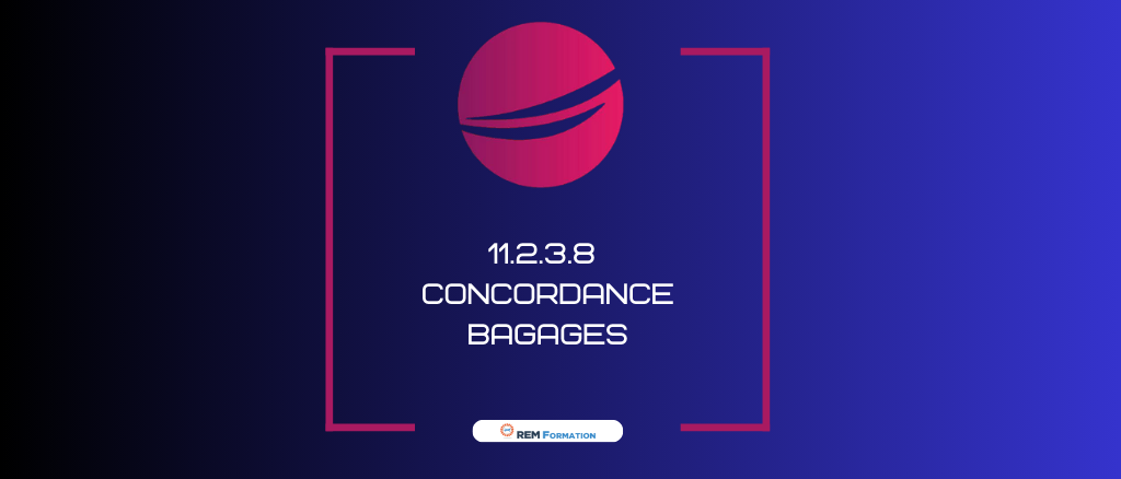 11.2.3.8. Formation des personnes qui mettent en oeuvre la vérification de concordance entre passagers et bagages