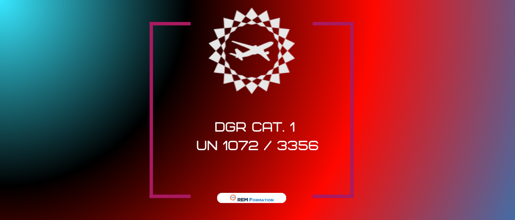 Marchandises Dangereuses - Cat. 1 UN 1072 / 3356