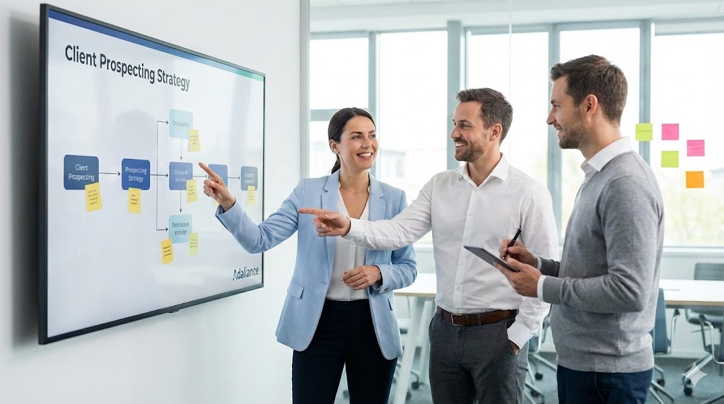 Illustration pour le parcours de formation Formation prospection clients : se lancer et convaincre