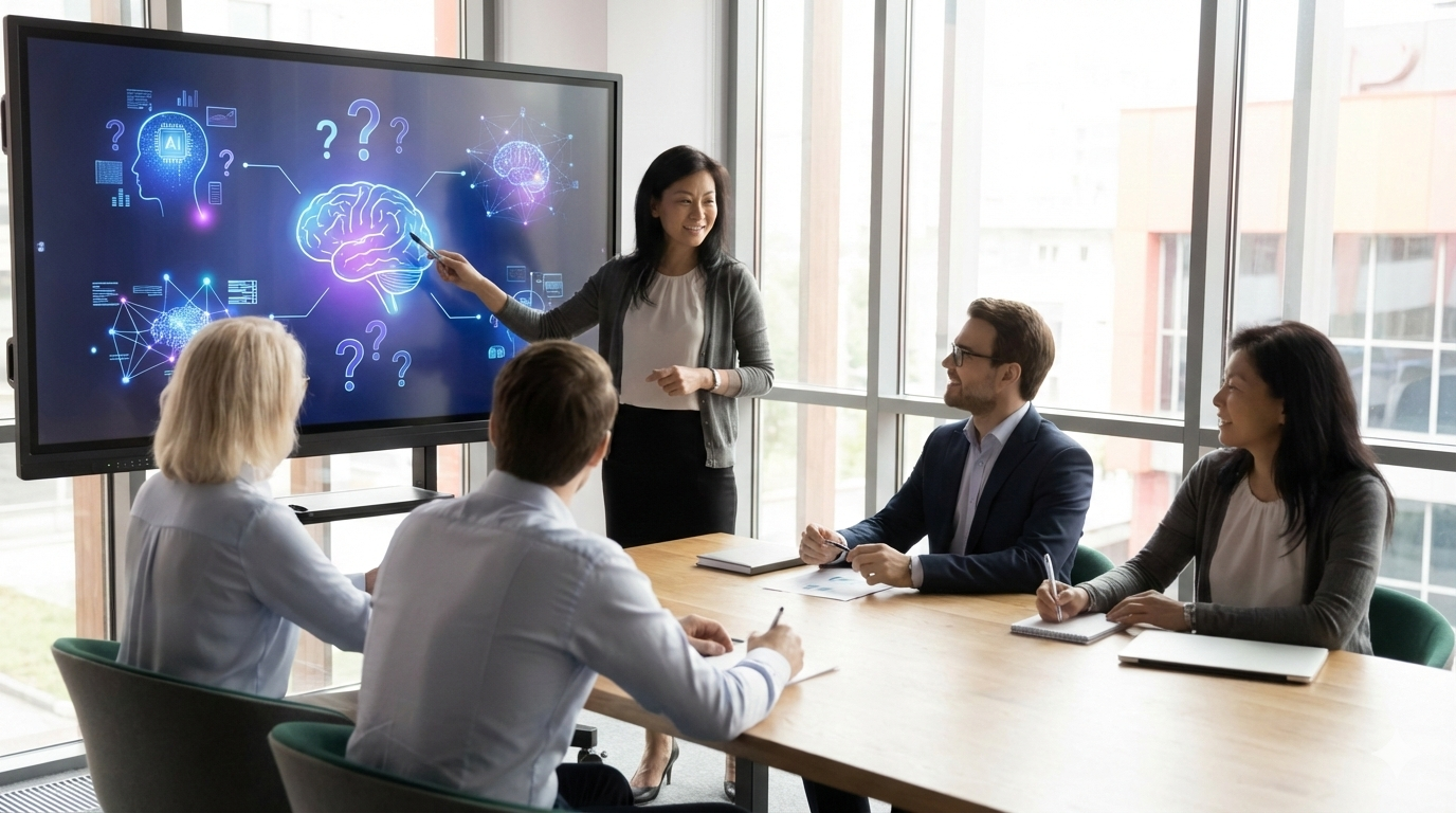 Illustration pour le parcours de formation Formation IA professionnel : intégrer l’IA en entreprise
