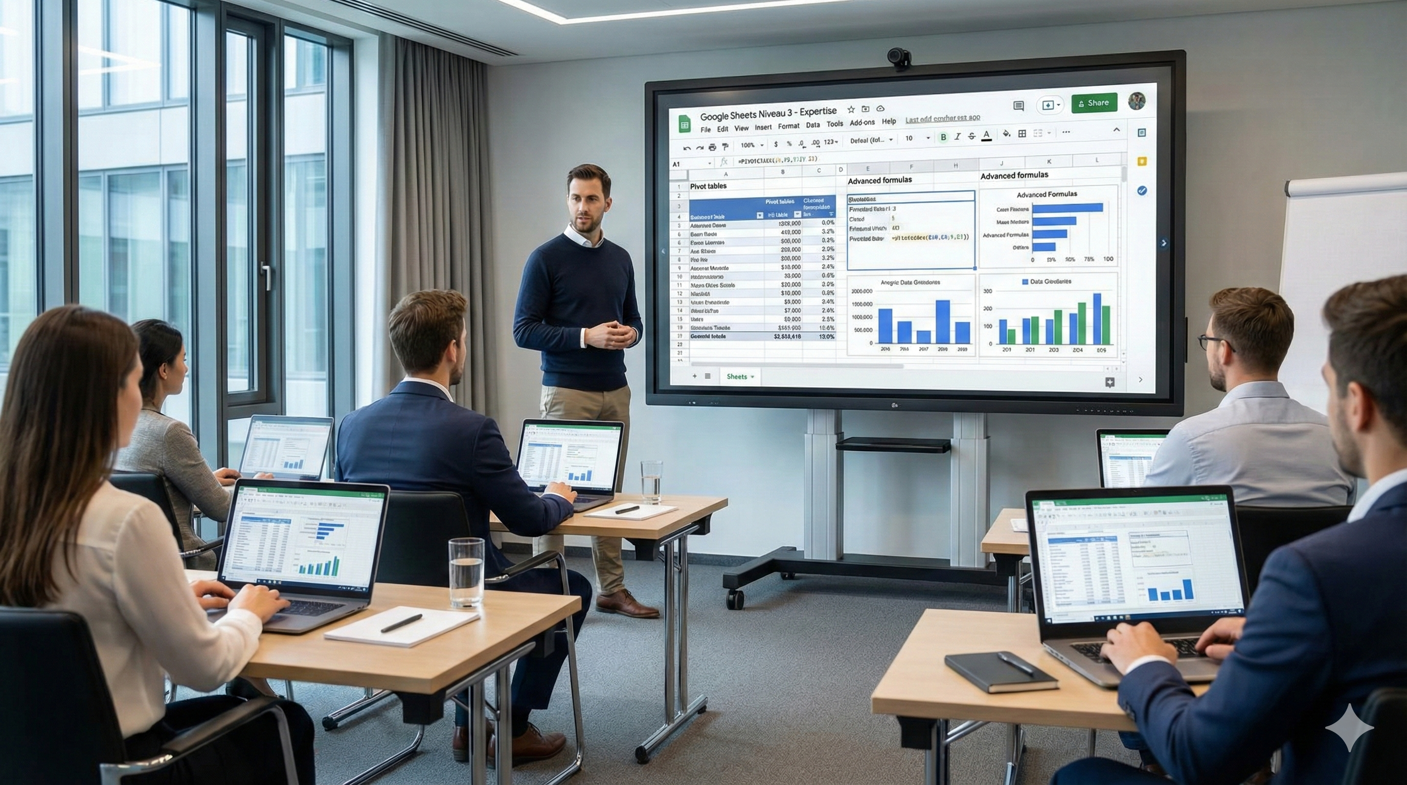 Illustration pour le parcours de formation Formation Google sheets avancé : boostez votre productivité