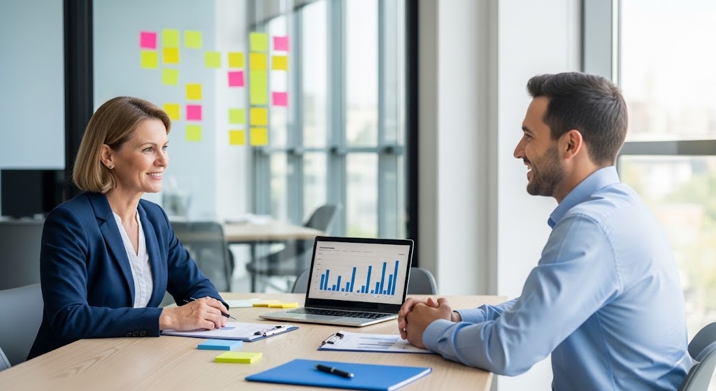 Illustration pour le parcours de formation Formation entretiens professionnels : devenez efficace