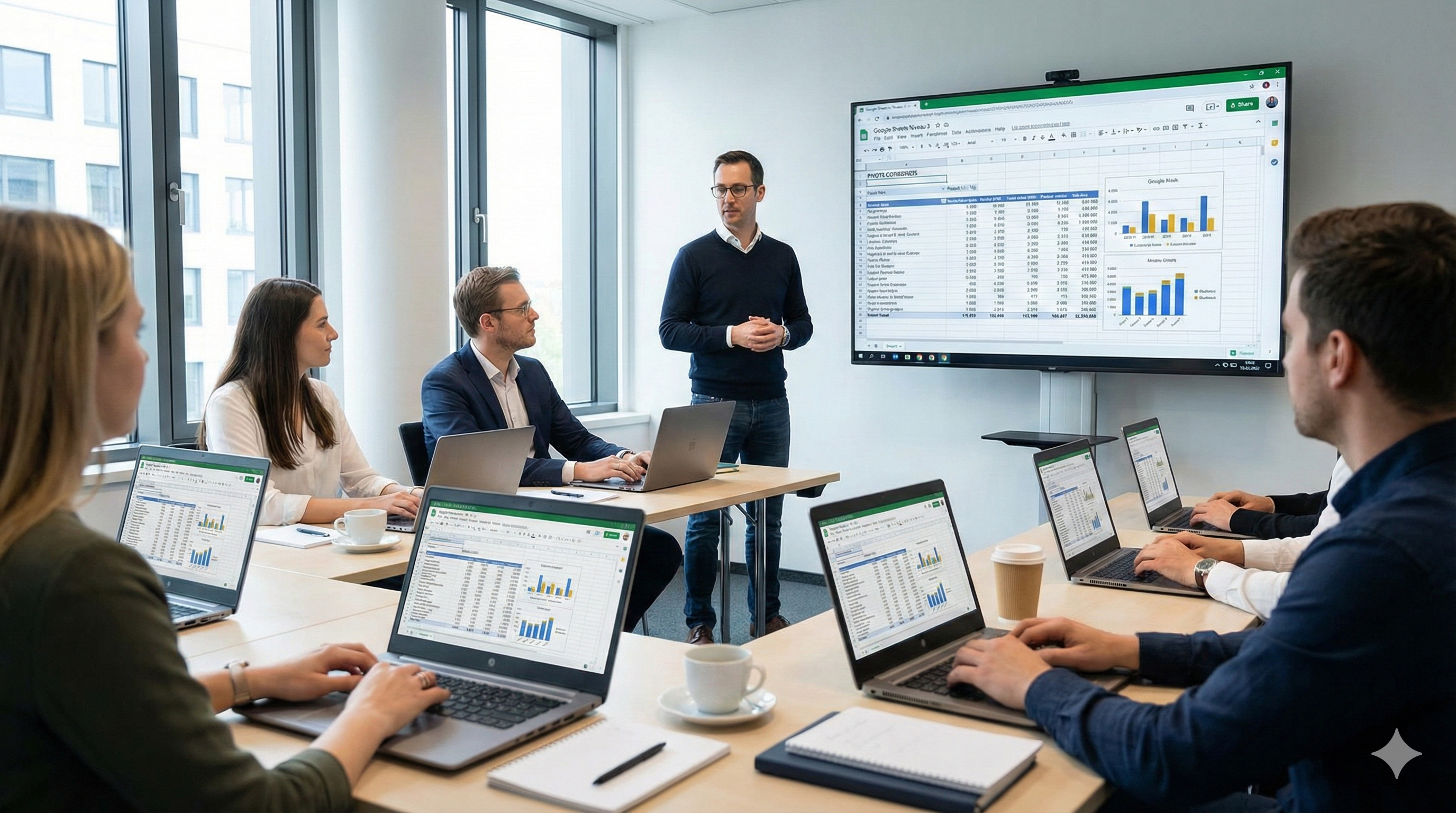 Illustration pour le parcours de formation Formation Google sheets : fonctions avancées et TCD