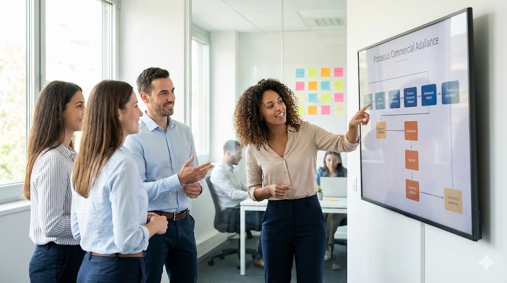 Illustration pour le parcours de formation Formation commerciale : développez vos compétences