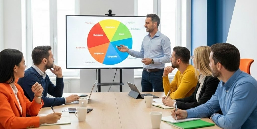 Illustration pour le parcours de formation Formation DISC immobilier pratique : vendez mieux