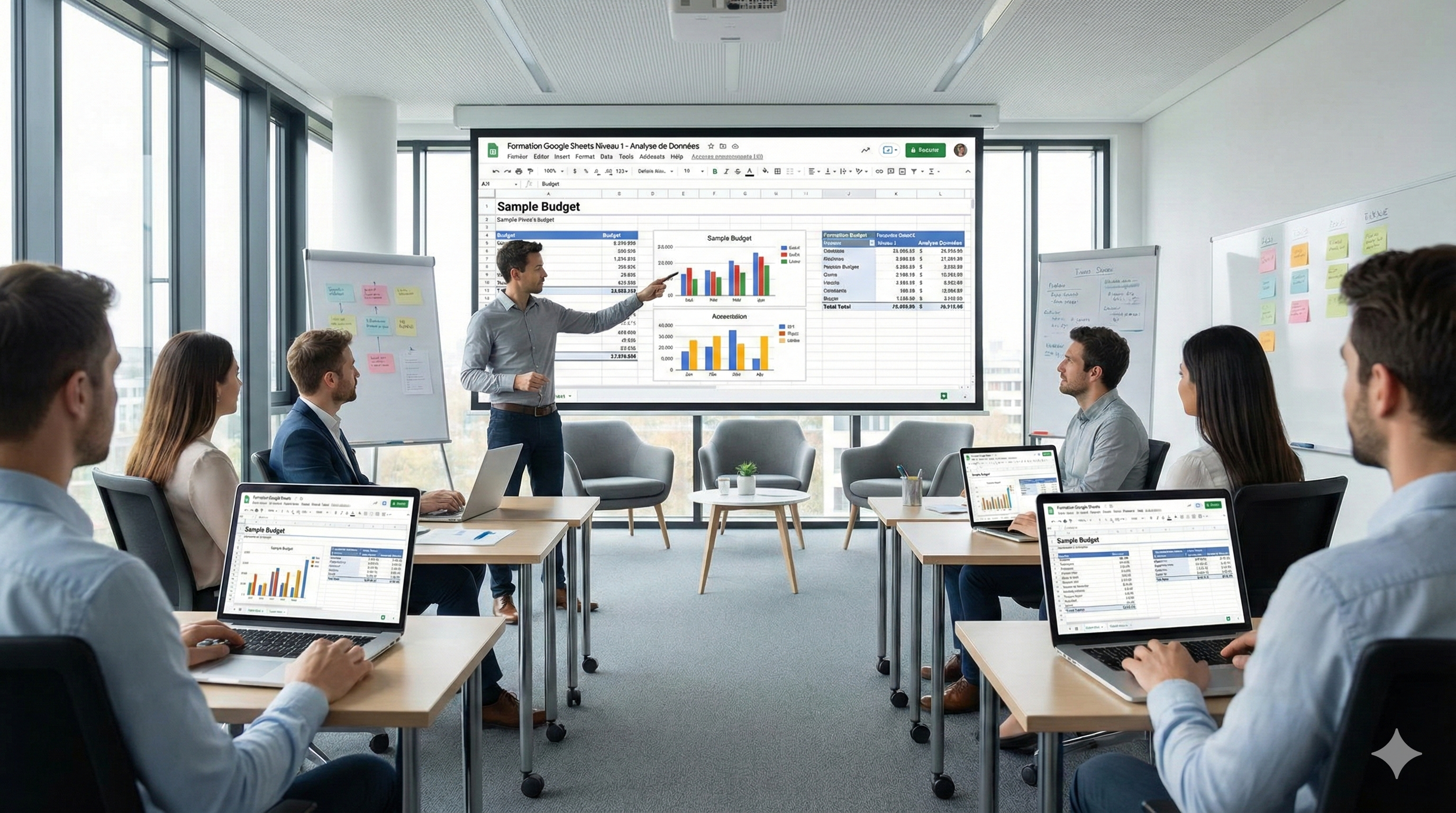 Illustration pour le parcours de formation Formation Google sheets initiation : maîtrisez les bases